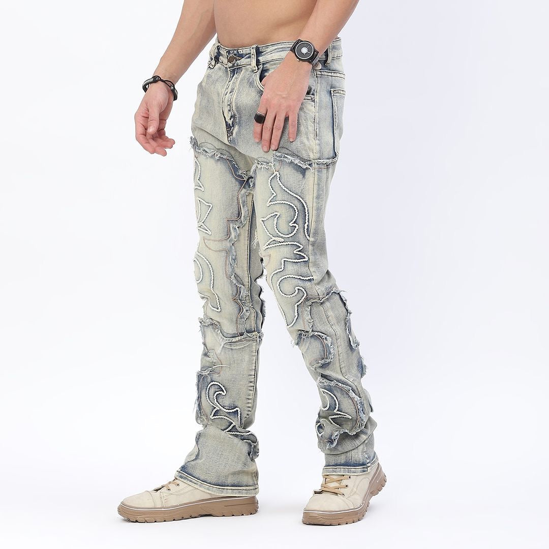 Men's Vintage Wash Stacked Denim